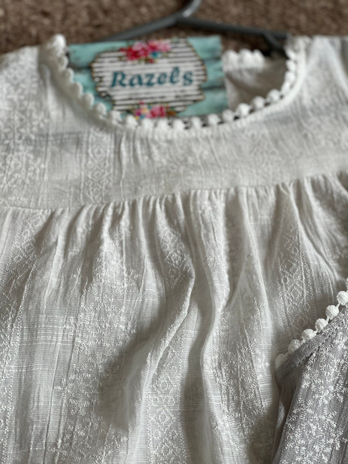 Girls Summer Embroidered Tank Top, Lightweight Lace Layering Shirt