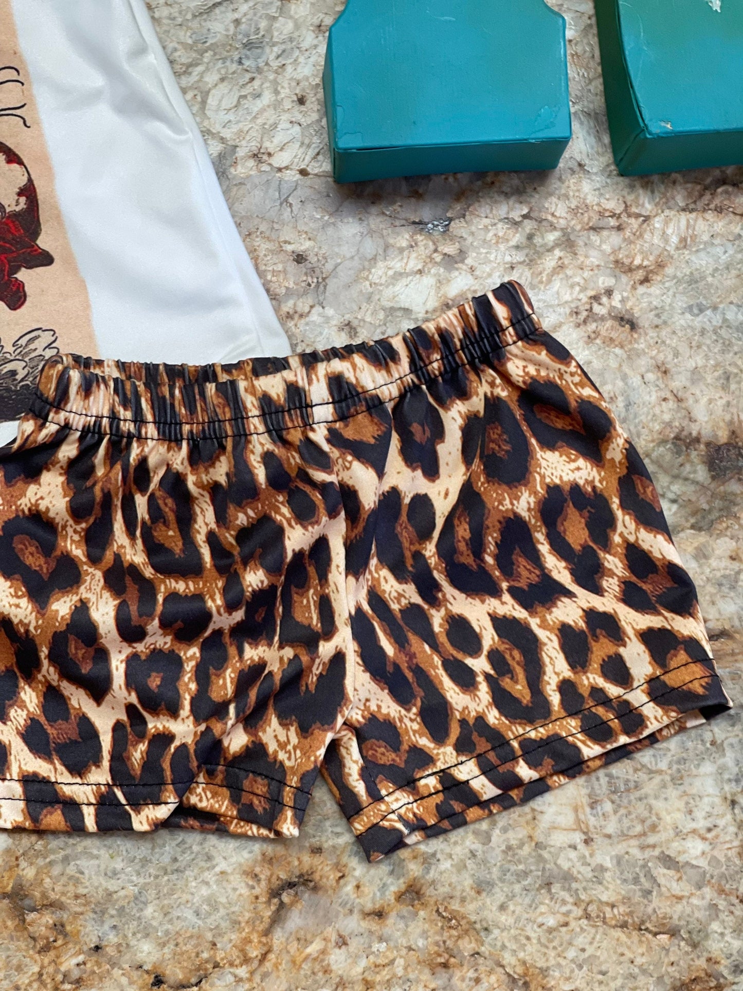 Girls Cowgirl Outfit, Rodeo Shirt and Cheetah Shorts