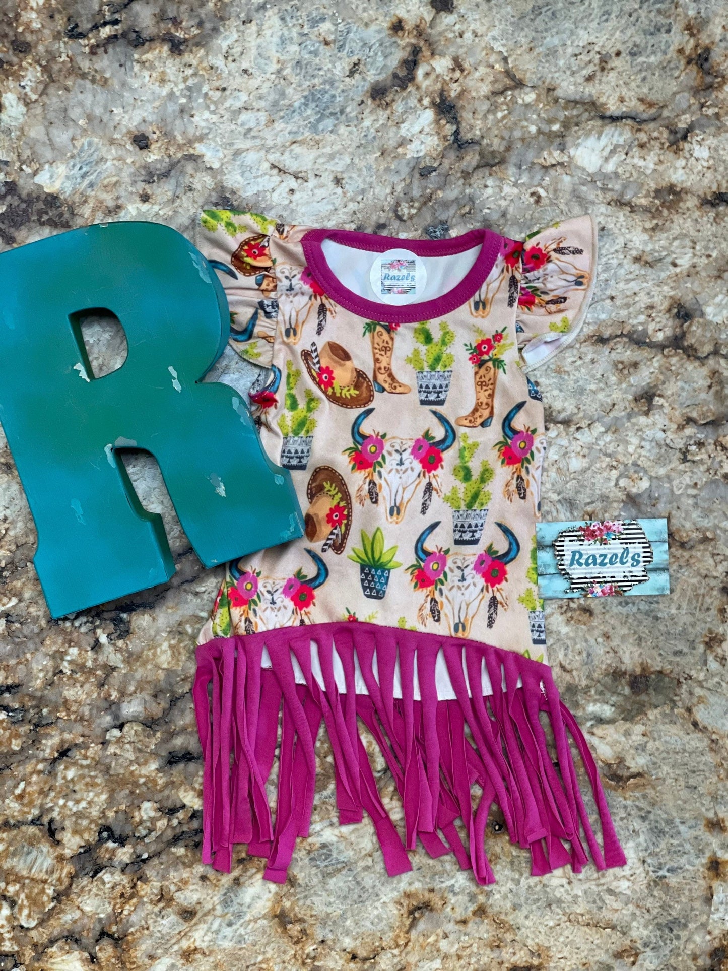 Cowgirl Fringe Dress, Girls Tunic Dress