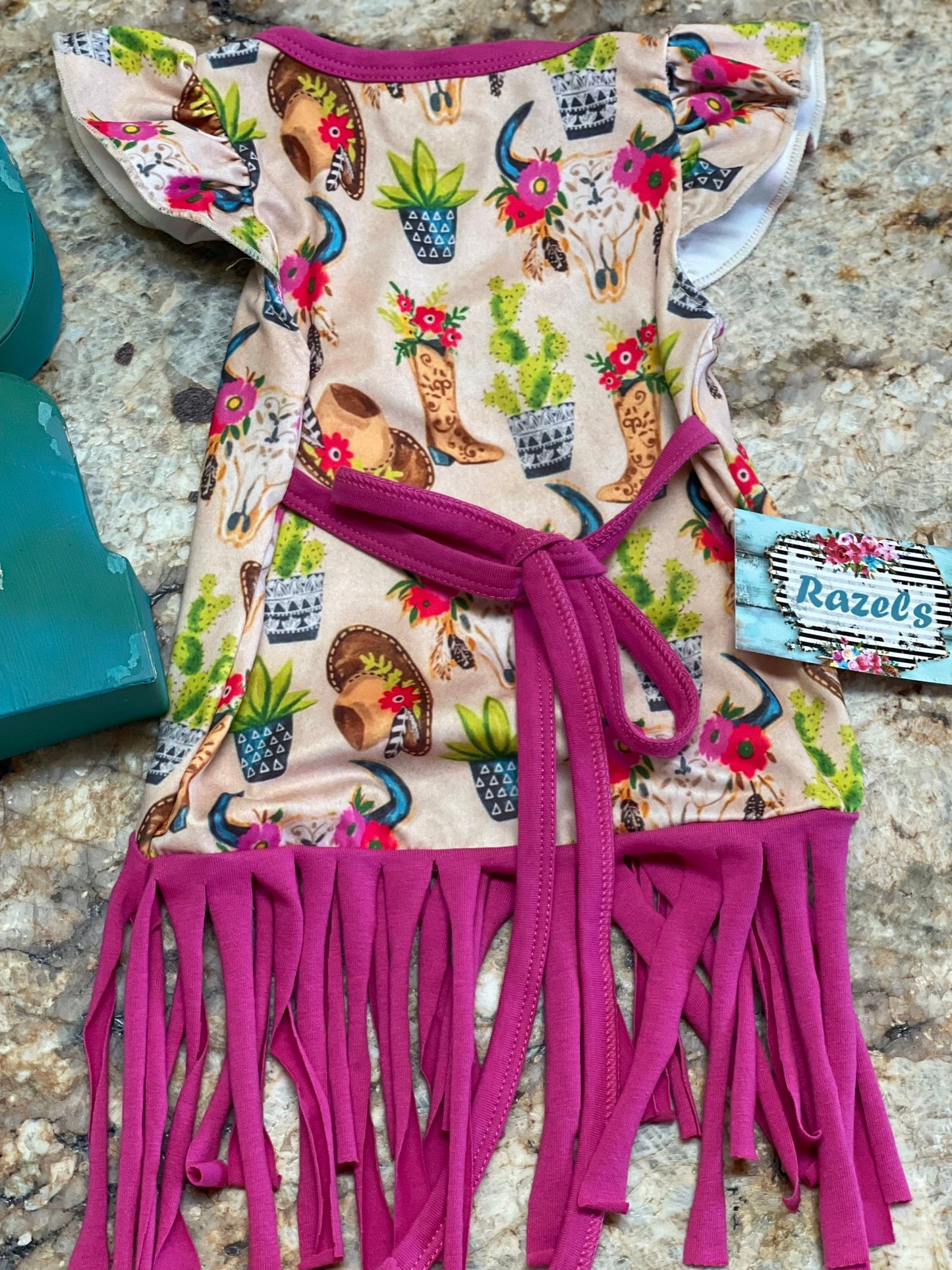 Cowgirl Fringe Dress, Girls Tunic Dress
