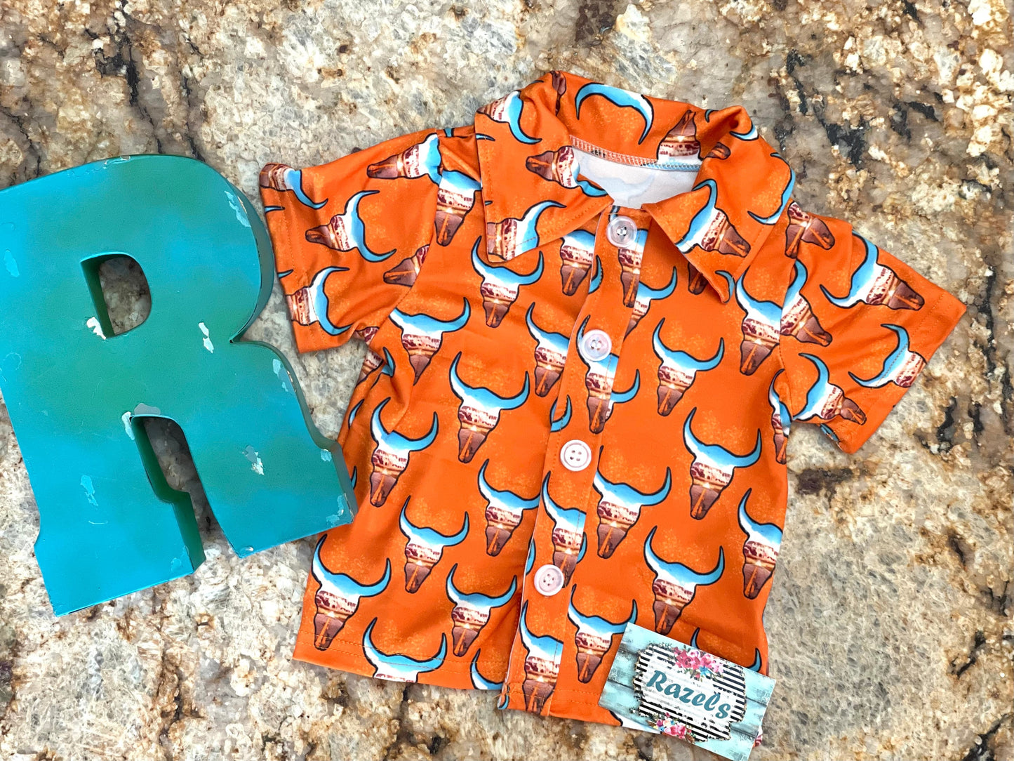 Kids Western Shirt, Cowboy Button Up Shirt