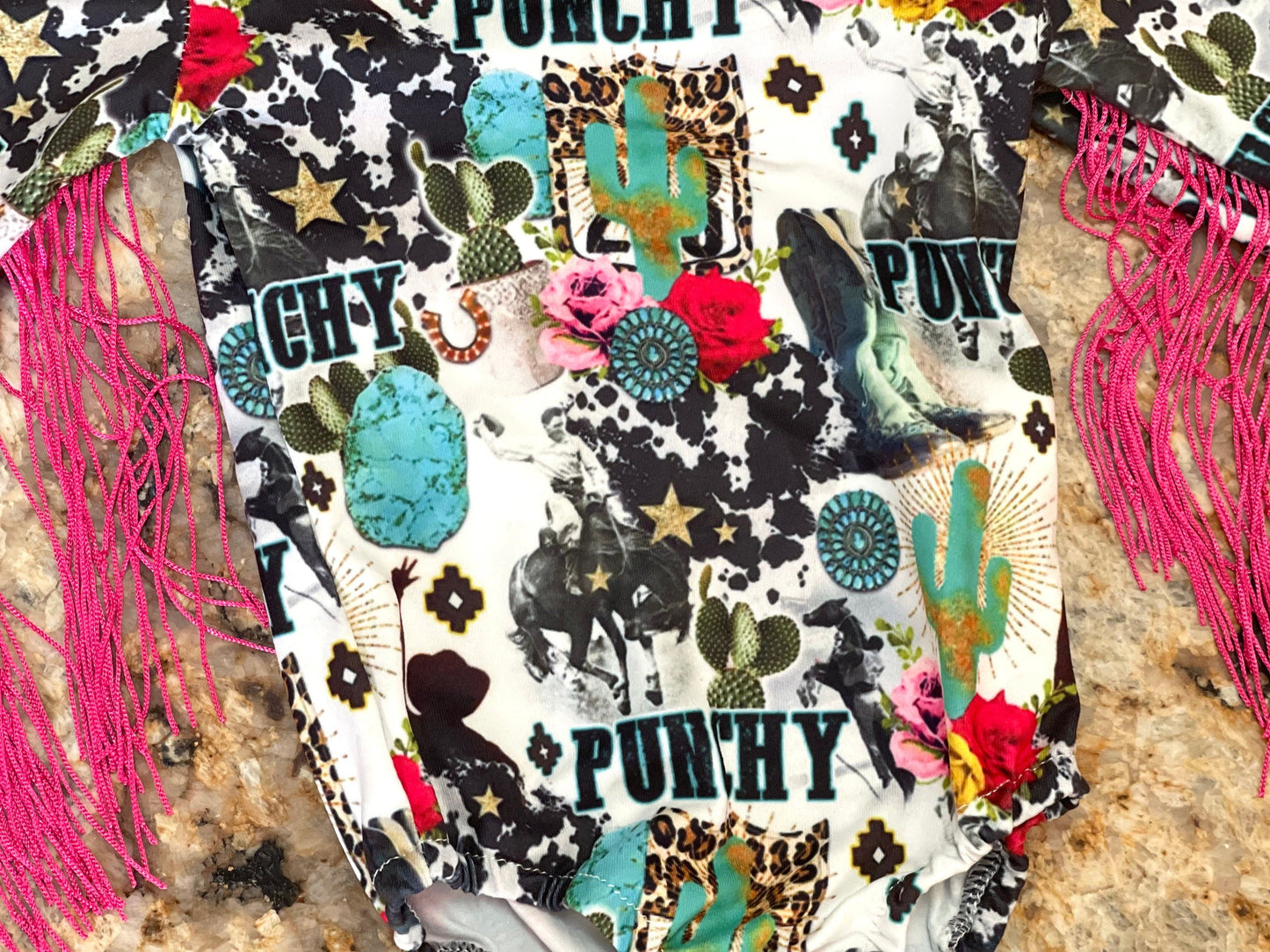 Fringe Leotard, Punchy Cowboy Cowgirl Shirt