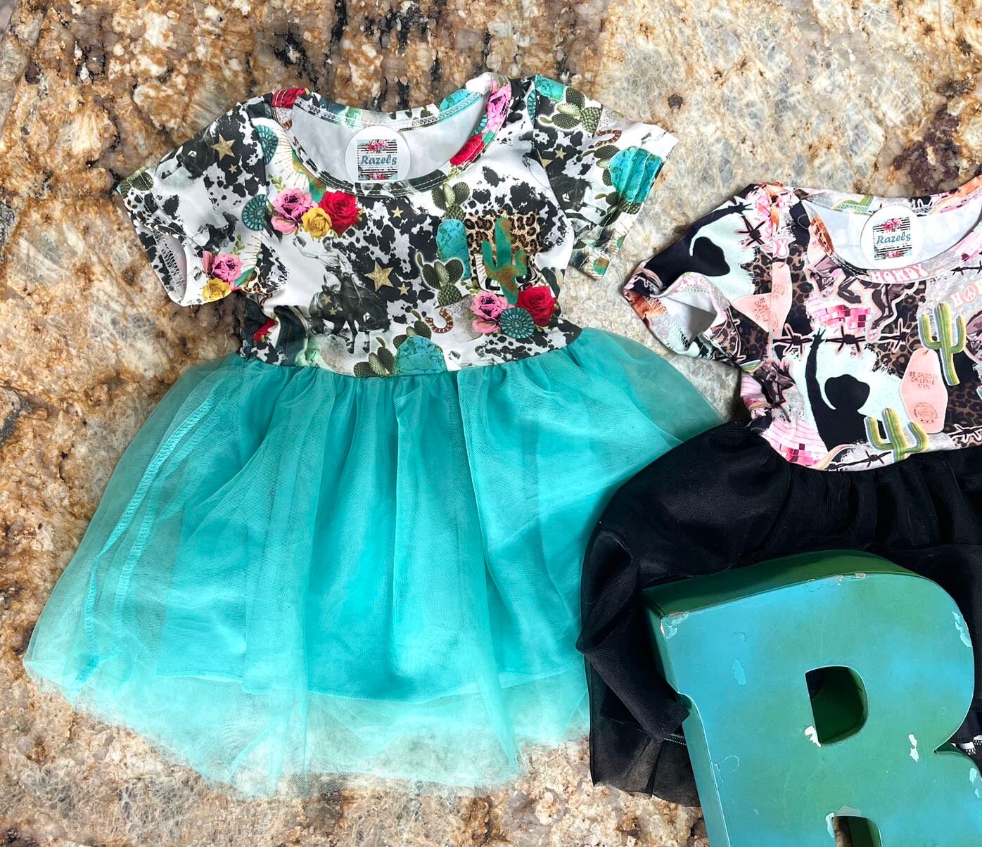 Western Party Dress for Girls, TUTU Cowgirl Outfit