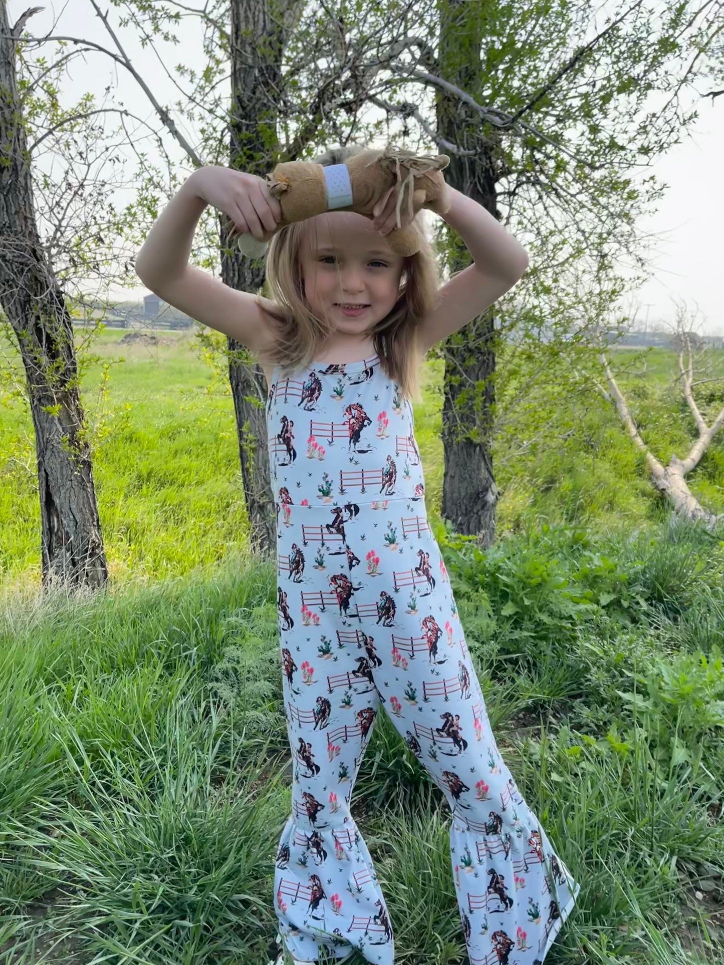 VINTAGE COWGIRL Jumpsuit, Western Birthday Romper