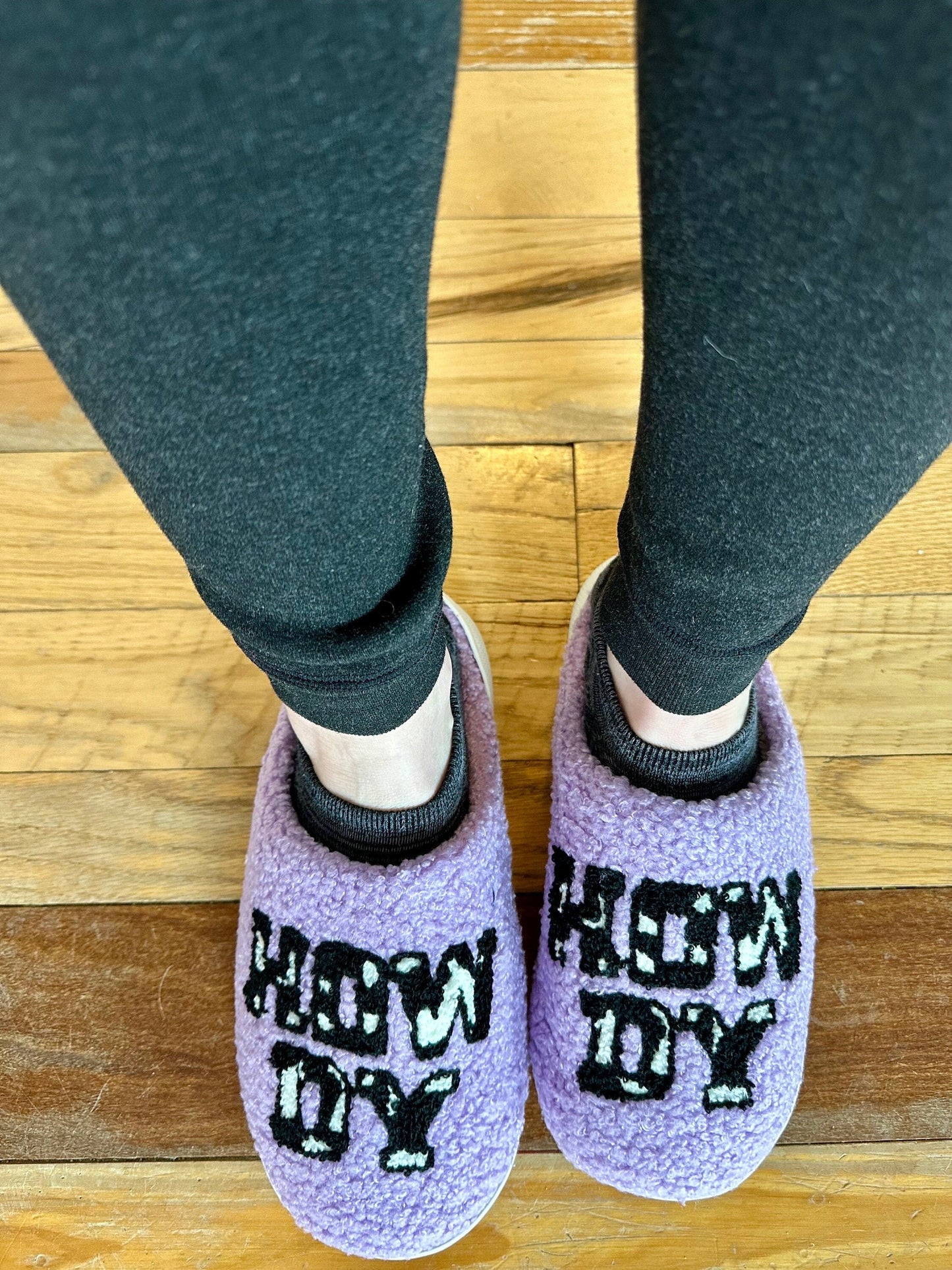 Howdy Cowgirl Slippers, Western Howdy Slippers
