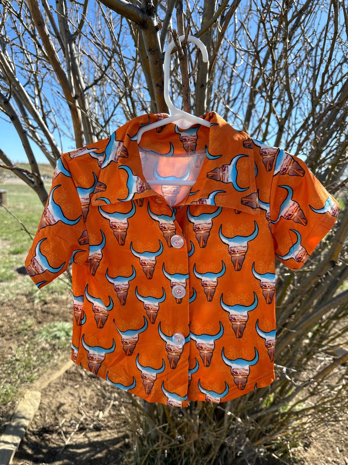 Kids Western Shirt, Cowboy Button Up Shirt