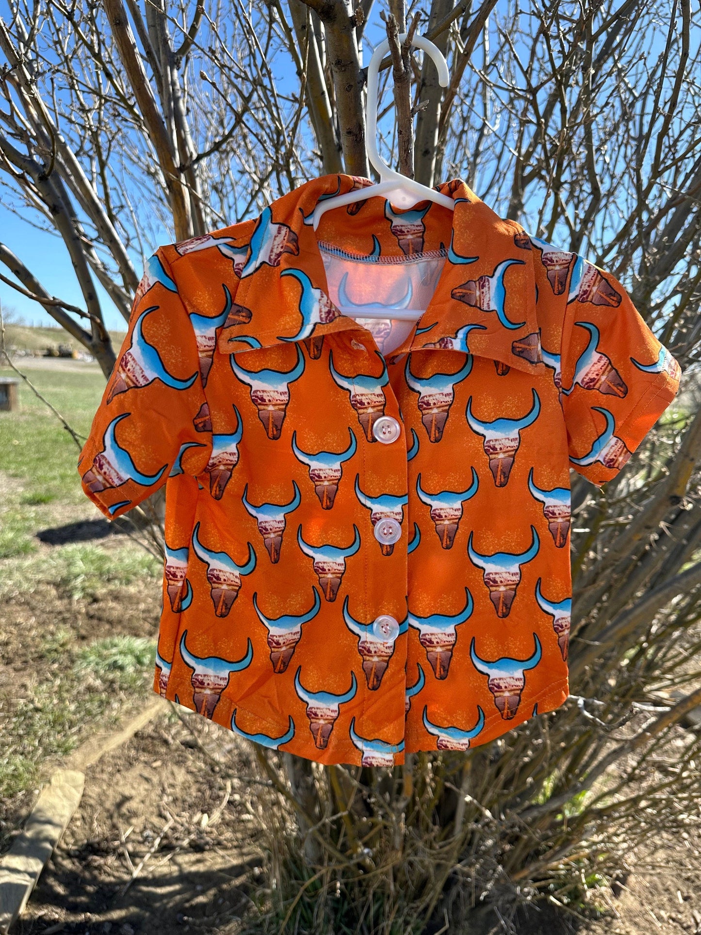 Kids Western Shirt, Cowboy Button Up Shirt
