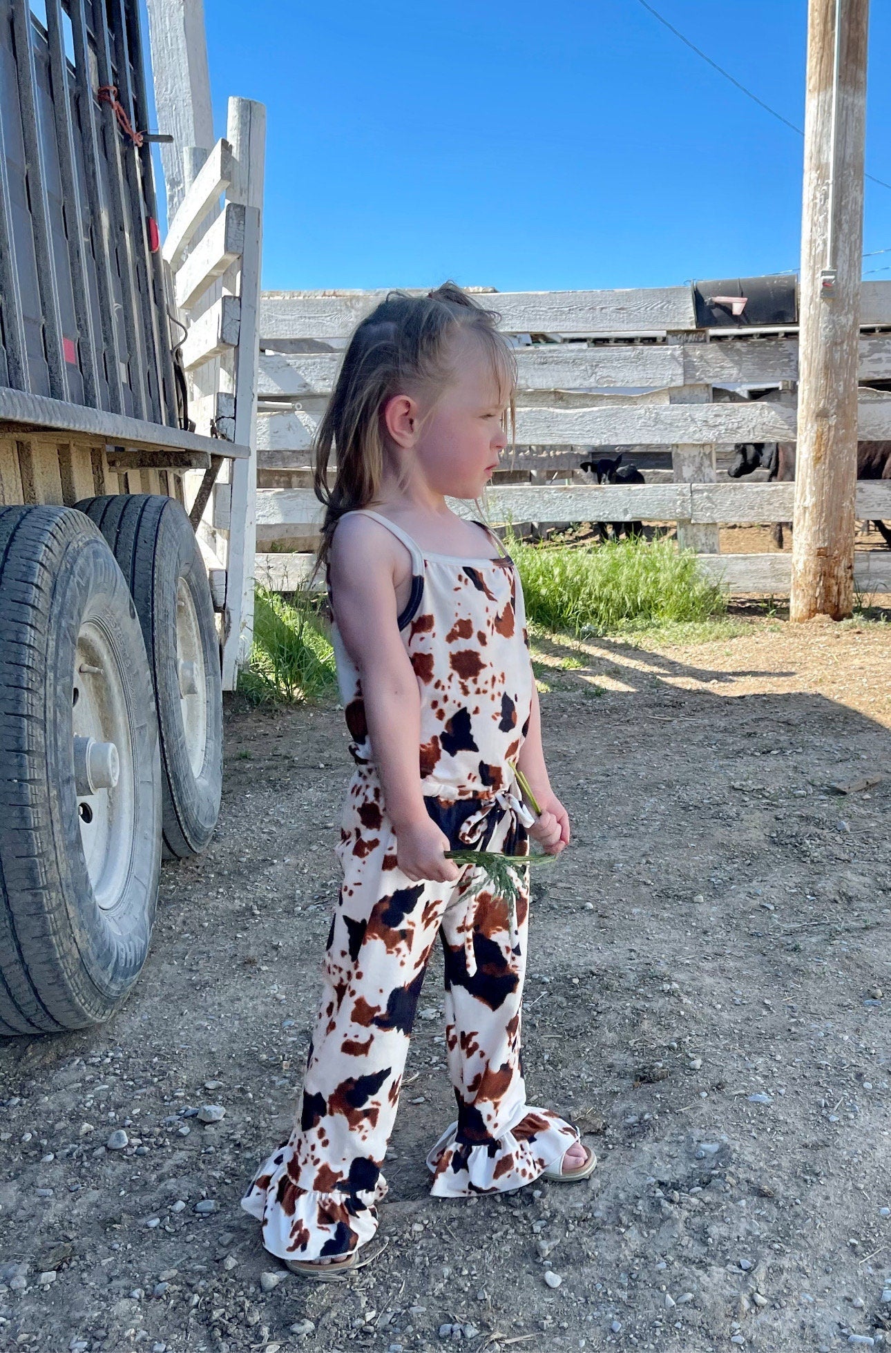 Cow Print Outfit, Cowgirl Jumpsuit