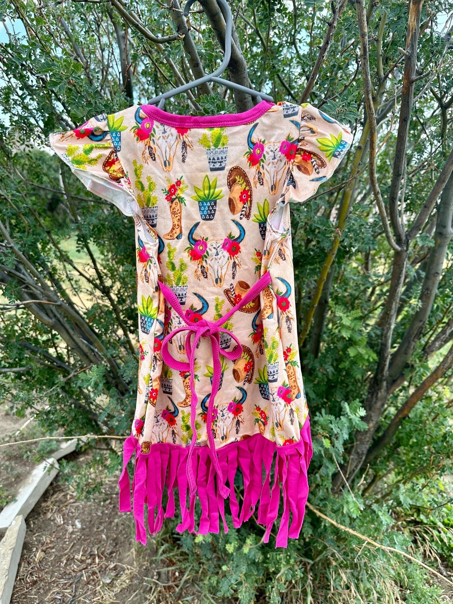 Cowgirl Fringe Dress, Girls Tunic Dress