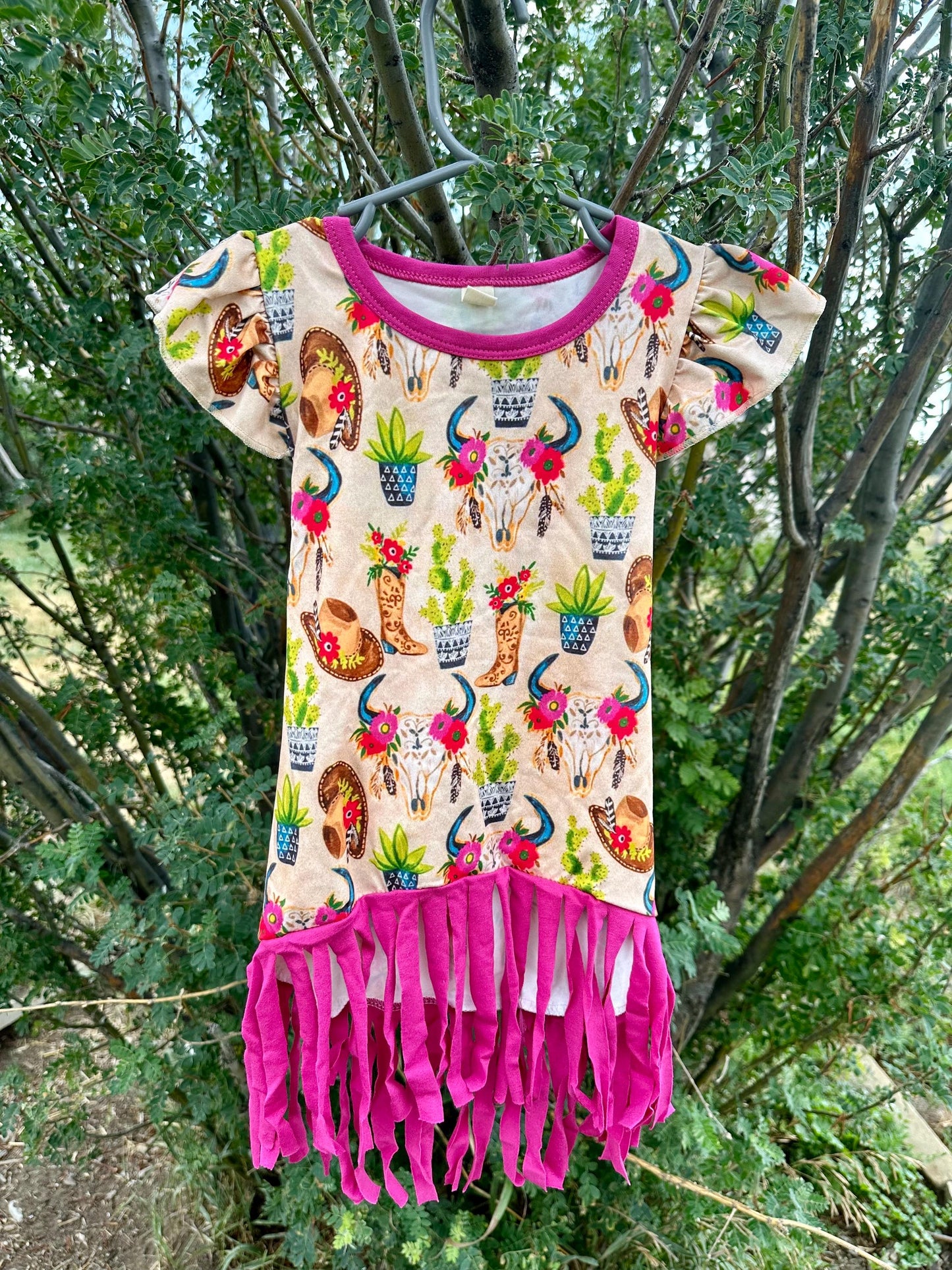 Cowgirl Fringe Dress, Girls Tunic Dress