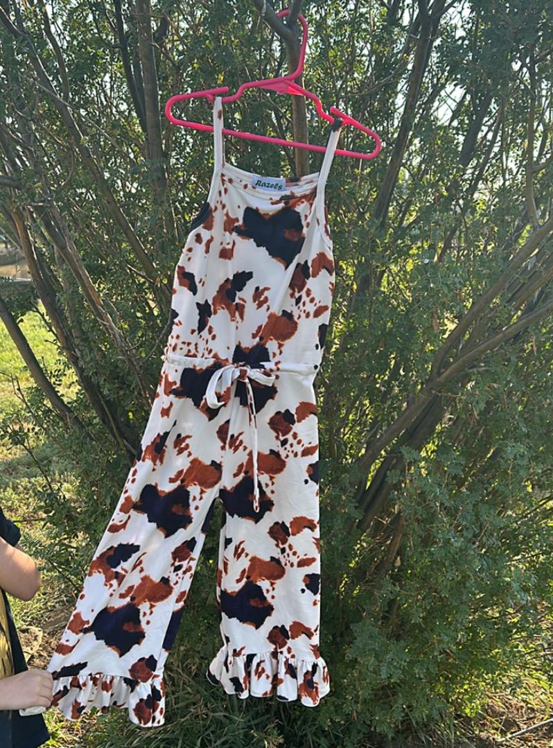 Cow Print Outfit, Cowgirl Jumpsuit