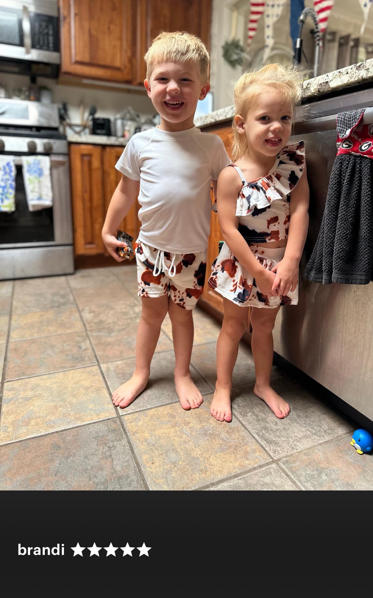 Cow print One-piece Swimsuits , Cow print Swim Shorts