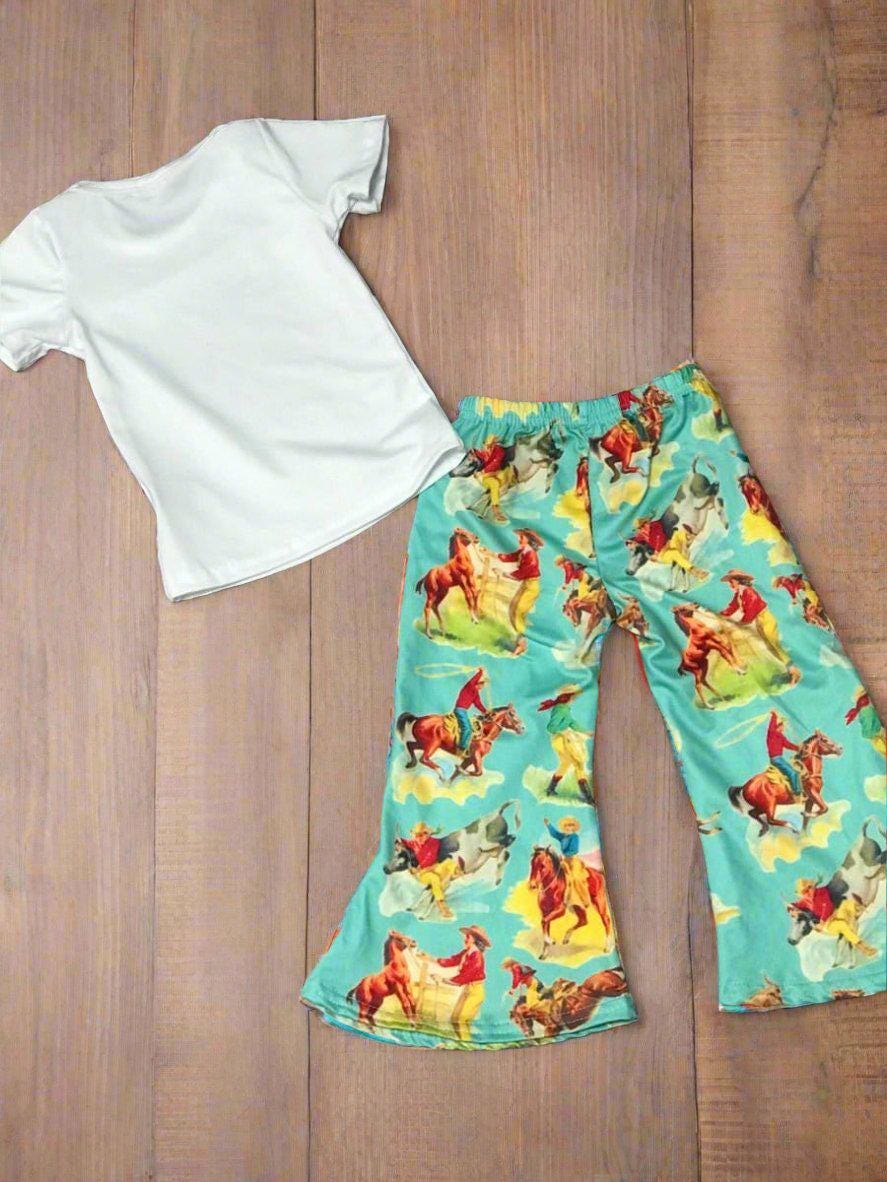 GIRLS COWGIRL OUTFIT, Retro Cowboy Shirt