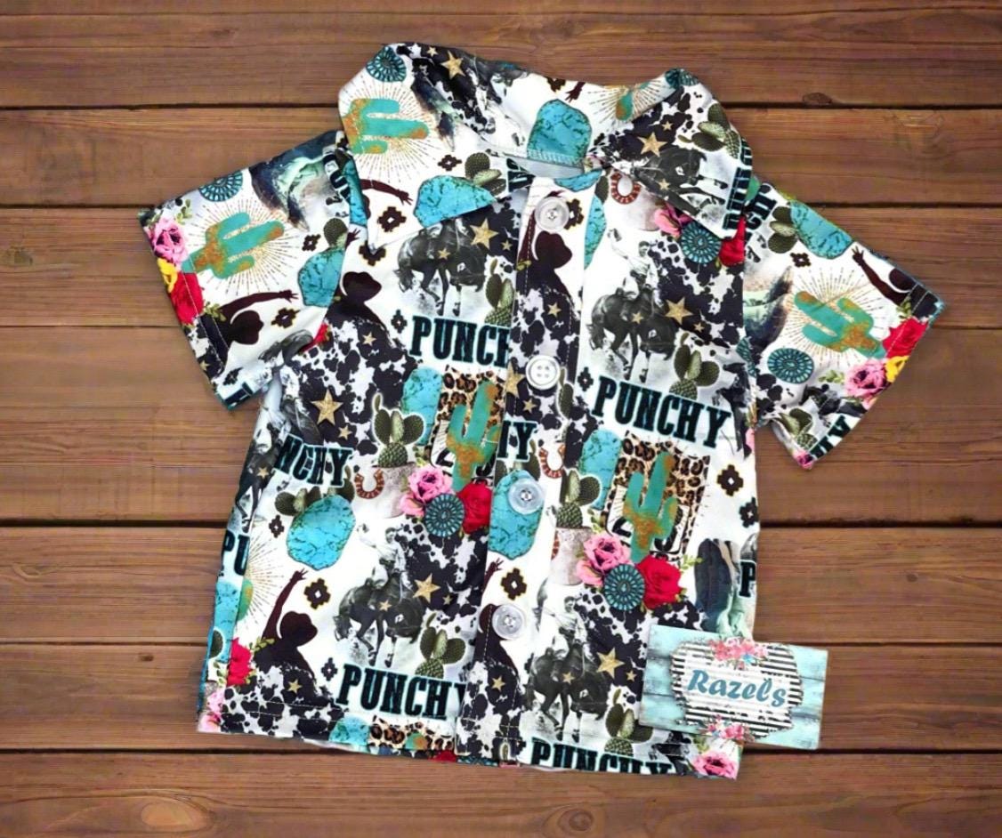 Fringe Leotard, Punchy Cowboy Cowgirl Shirt