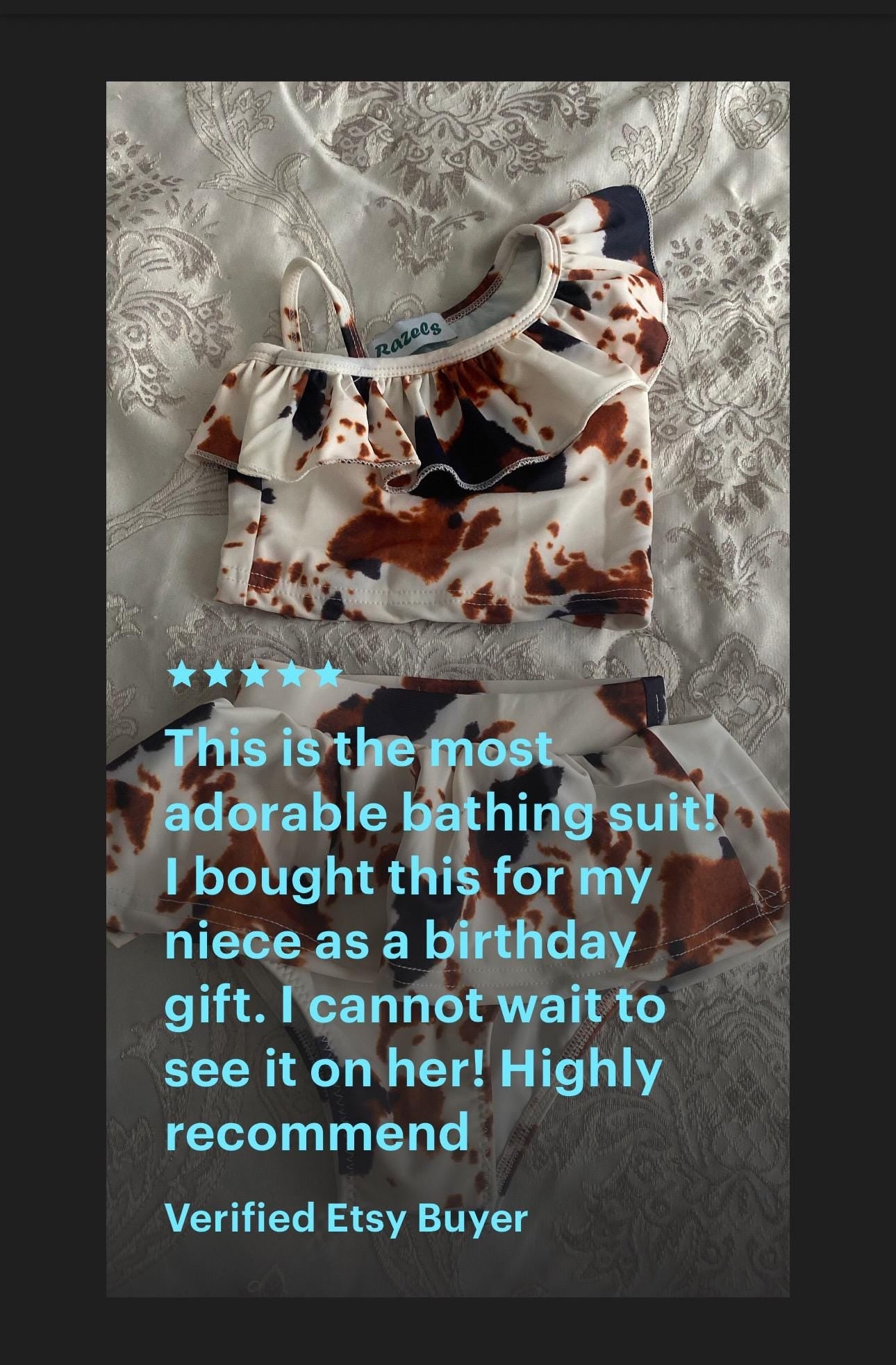 Cow print One-piece Swimsuits , Cow print Swim Shorts