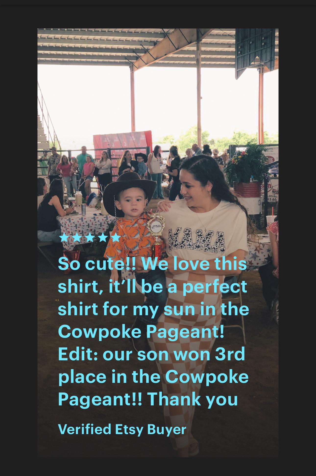 Kids Western Shirt, Cowboy Button Up Shirt