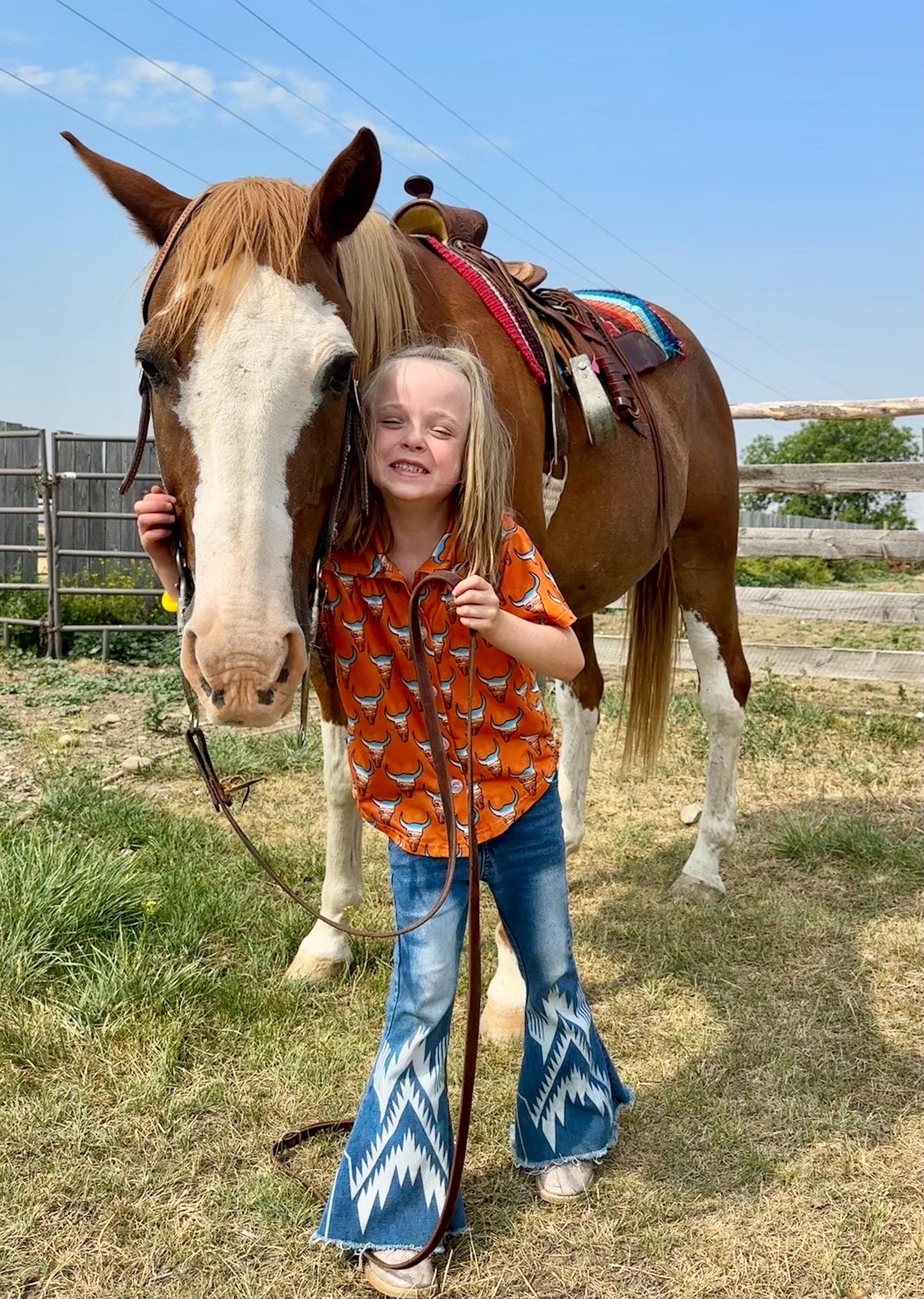 Kids Western Shirt, Cowboy Button Up Shirt