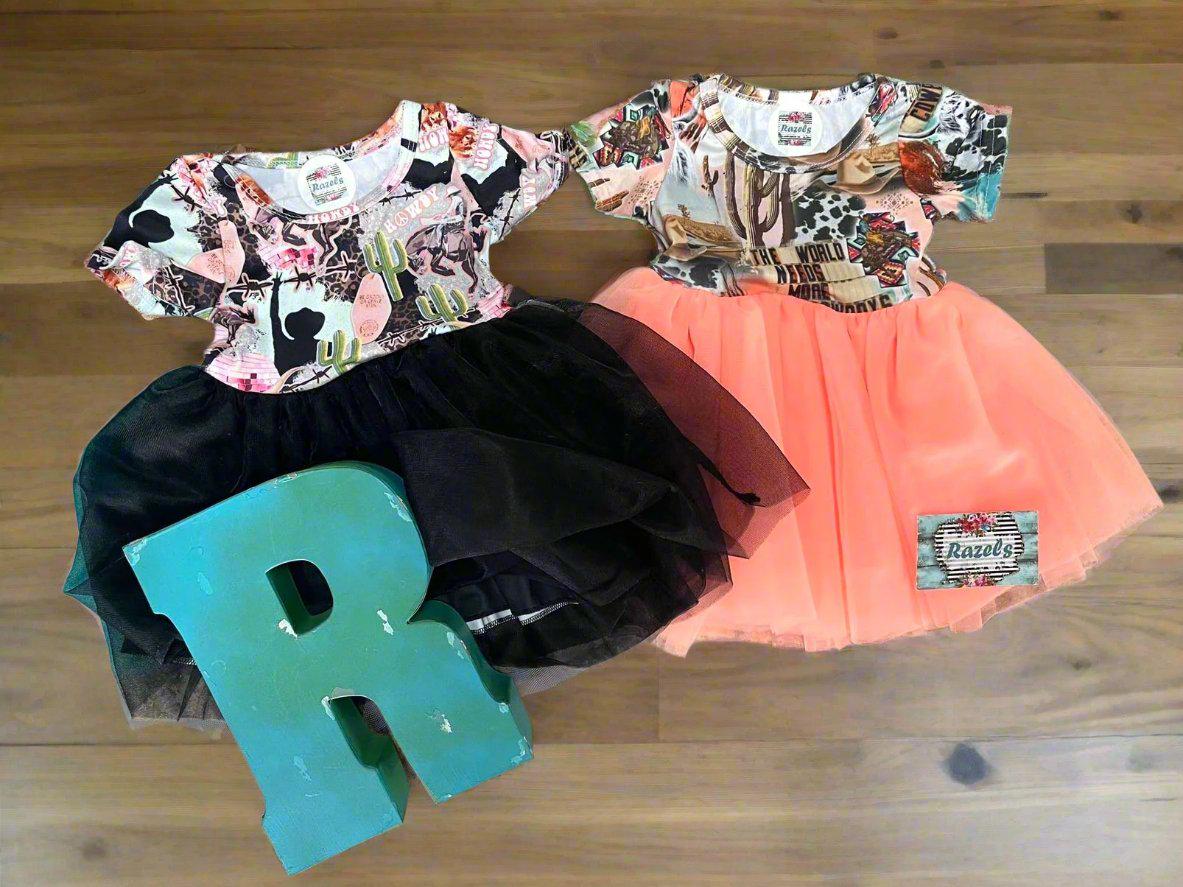 Western Party Dress for Girls, TUTU Cowgirl Outfit