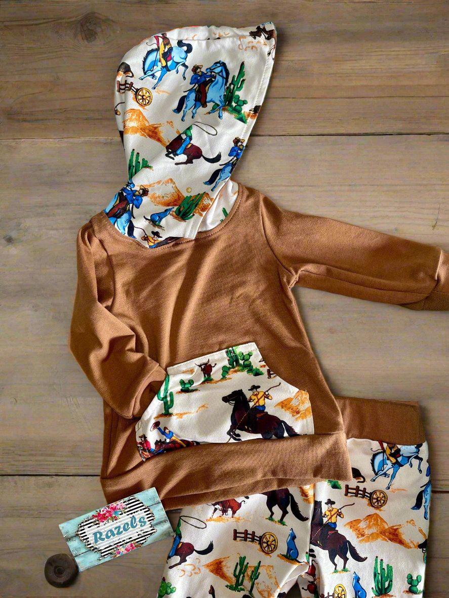 Little Cowboy Outfit | Boys Western Outfit, Kids Cowboy Hoodies & Pants