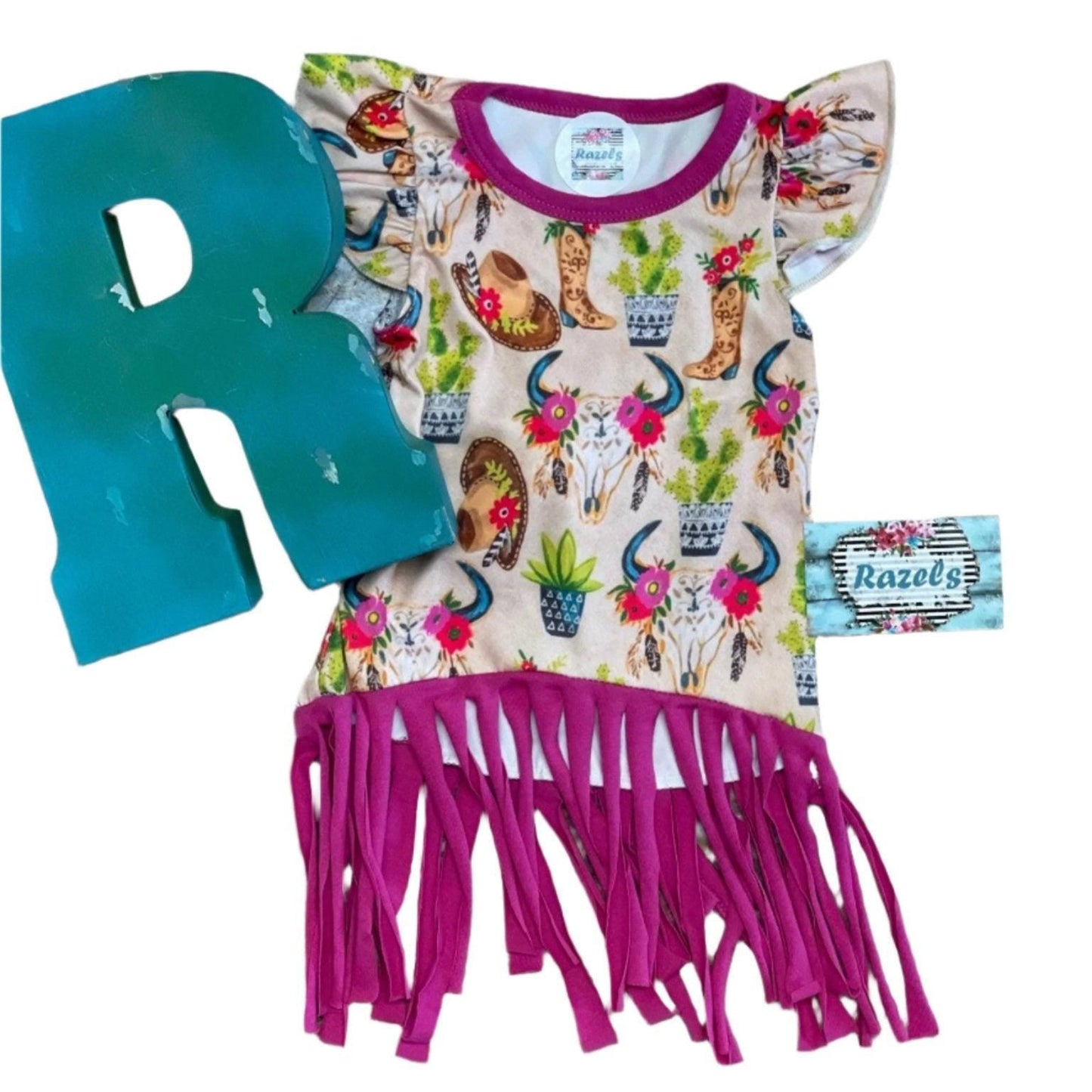 Cowgirl Fringe Dress, Girls Tunic Dress