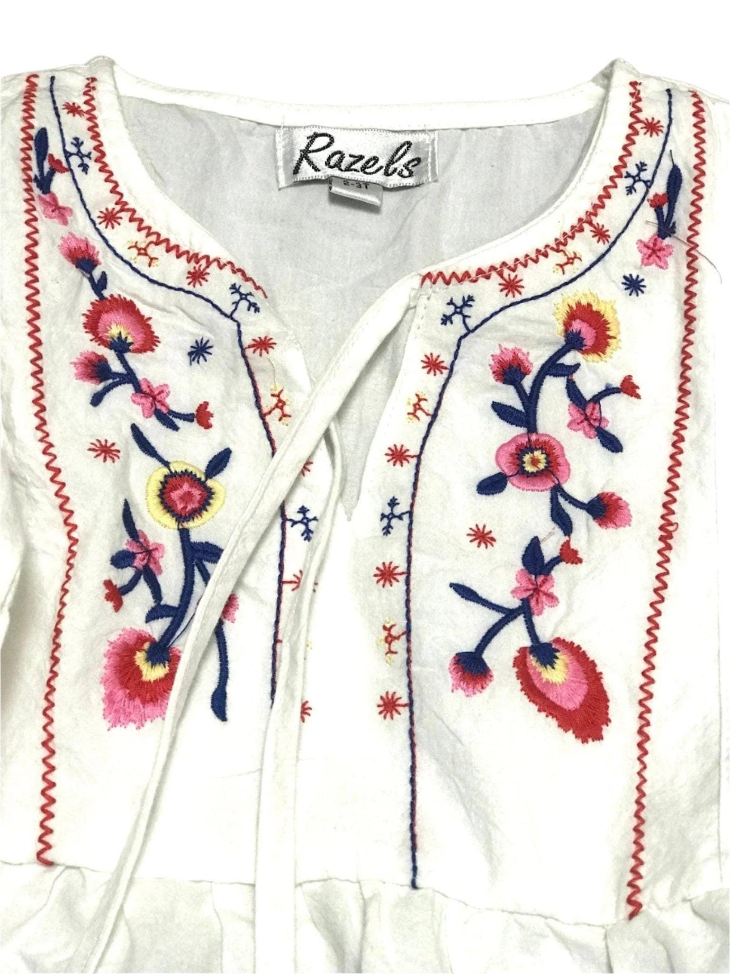 Girls' BOHO Embroidered Dress Tunic – Girls Fall Dress, Embroidered Dress