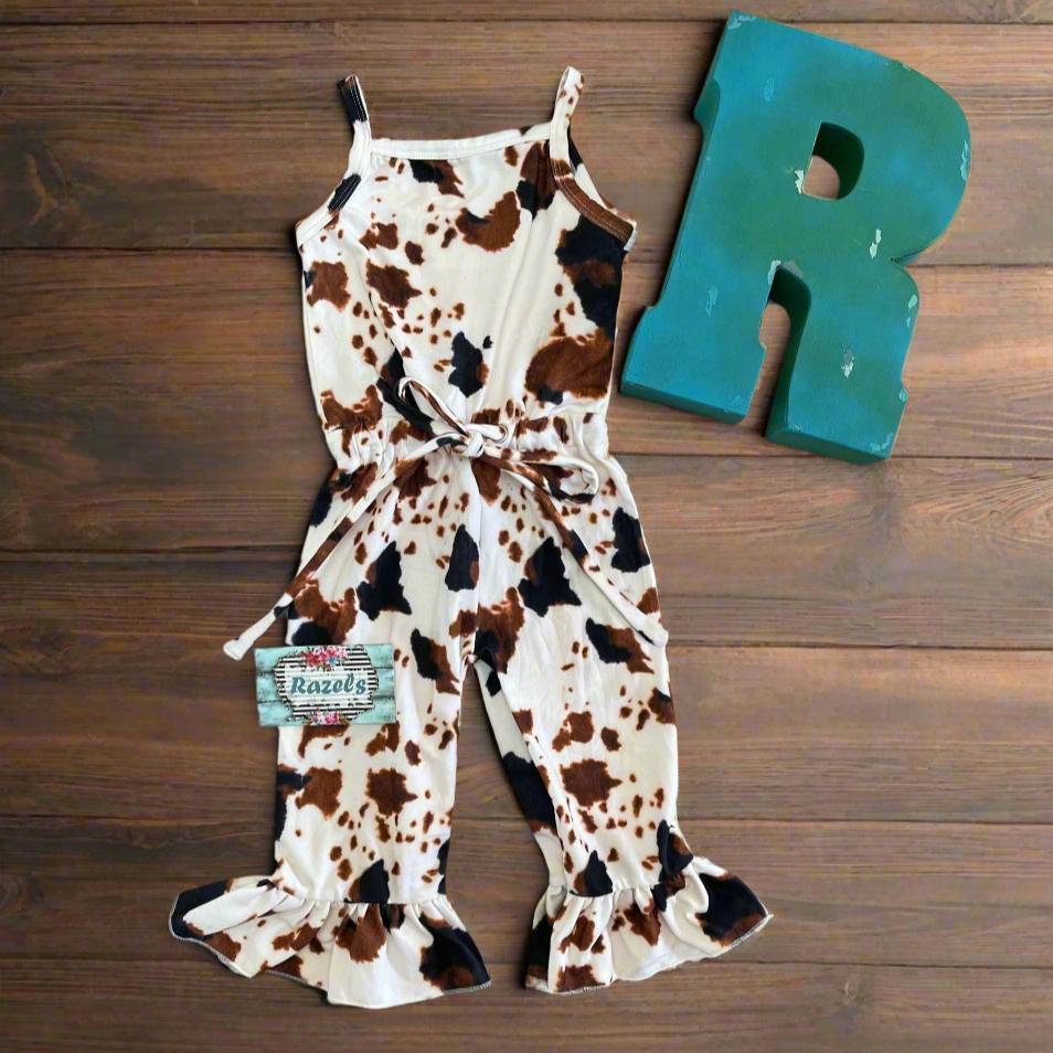 Cow Print Outfit, Cowgirl Jumpsuit