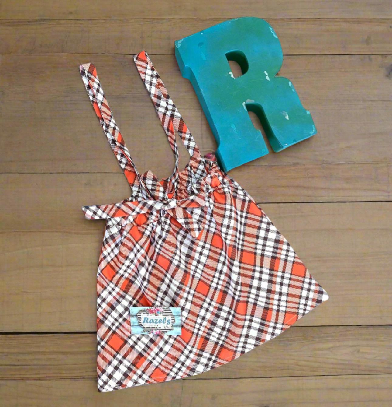 Toddler Girl Thanksgiving Outfit ā Thankful Pumpkin Shirt & Fall Plaid Skirt | Cute Thanksgiving Clothing