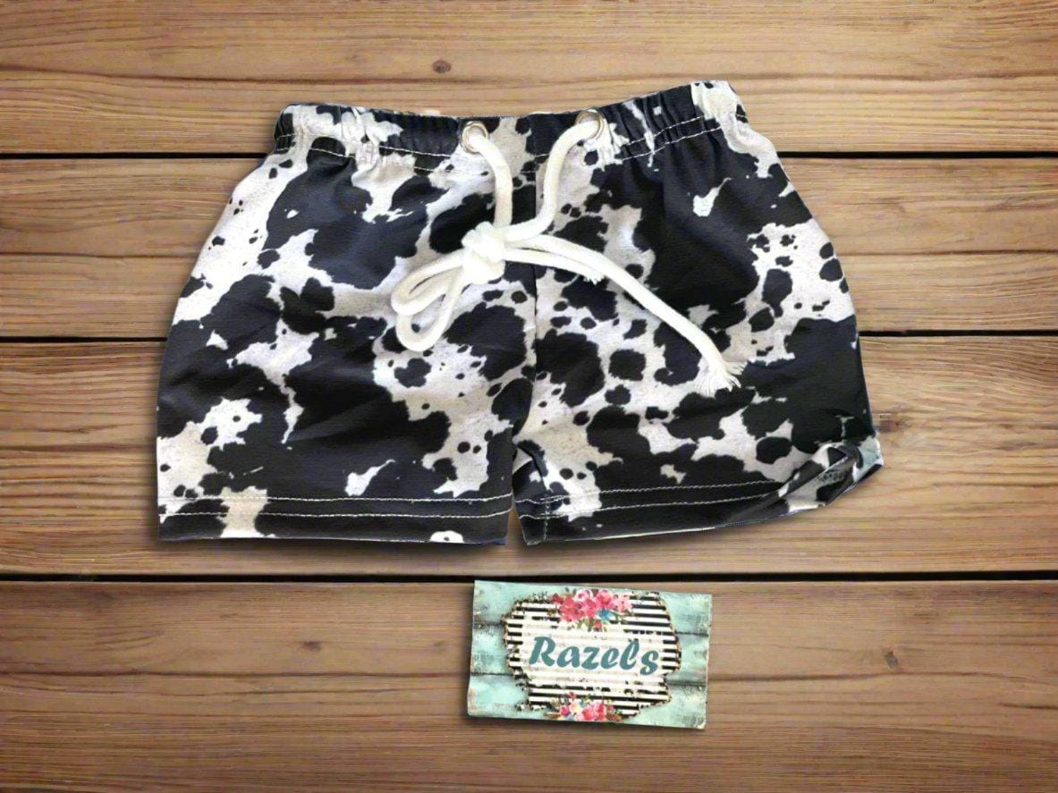 kids Serape and Cow Print Swimsuit, Mexican Swimsuits