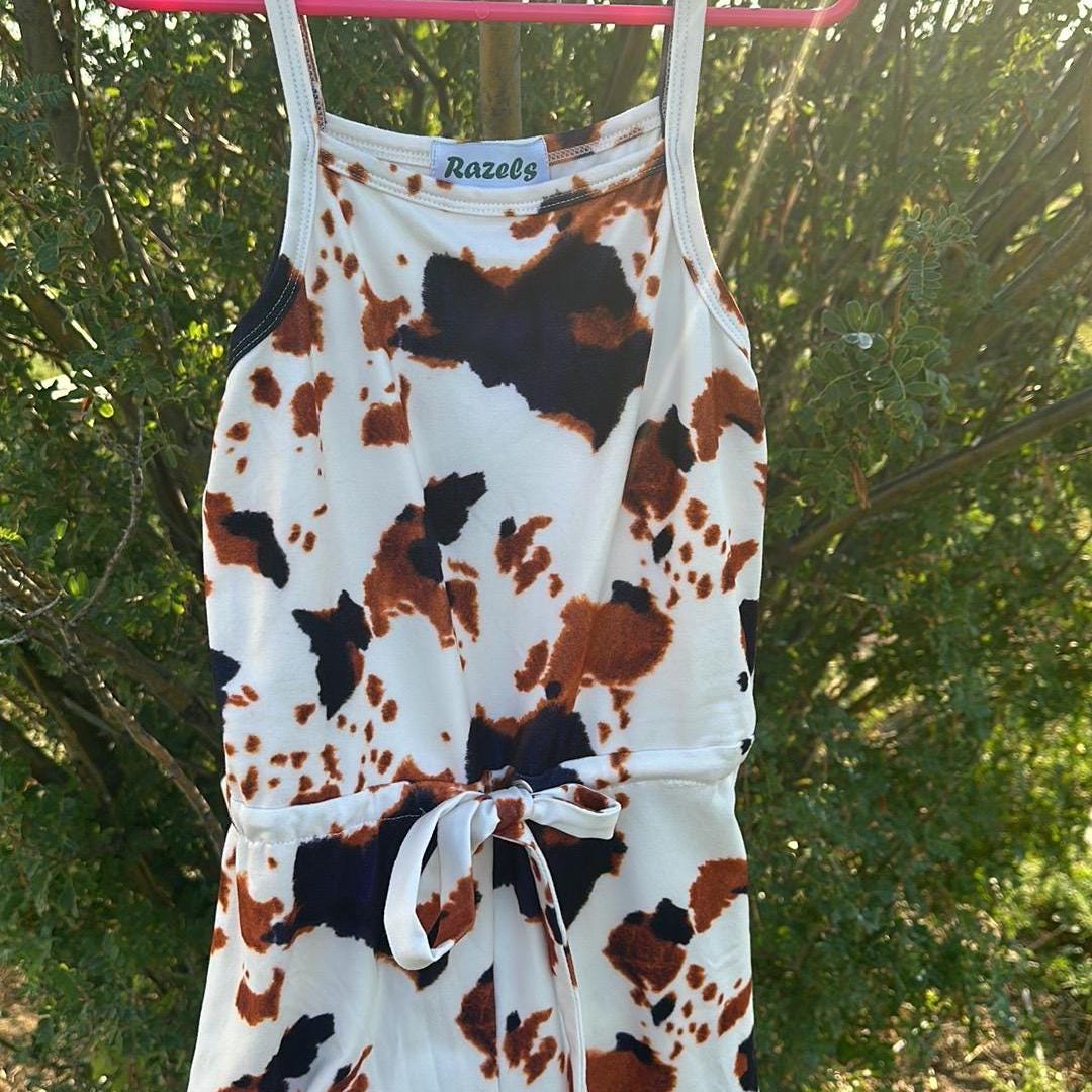 Cow Print Outfit, Cowgirl Jumpsuit