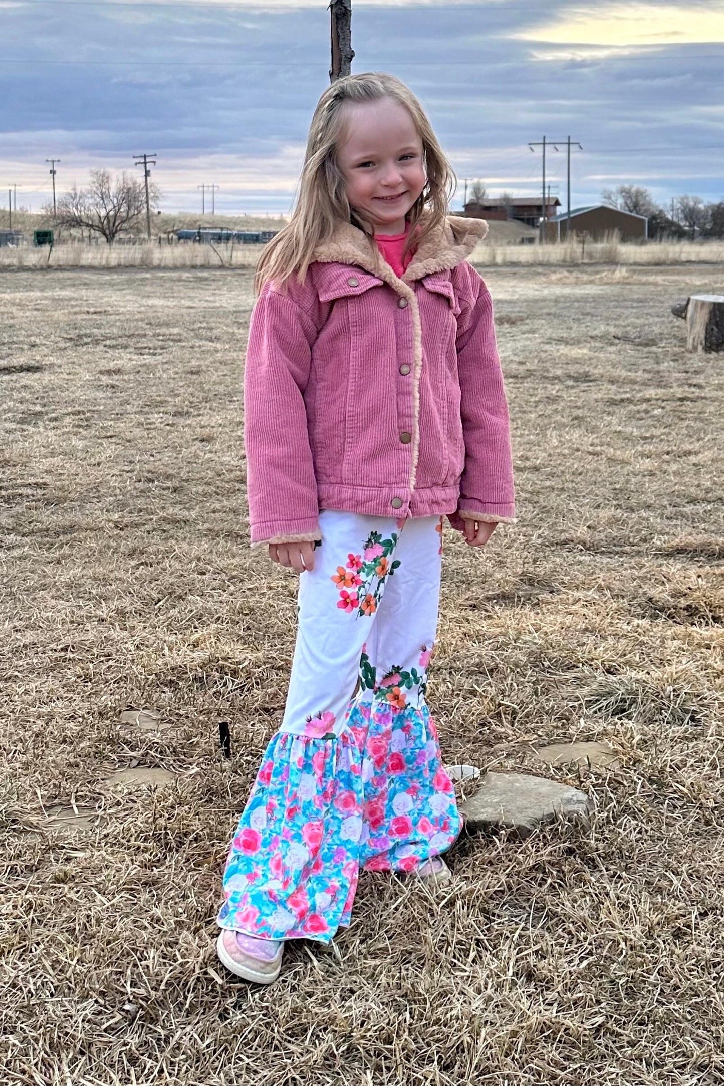 FLOWER PANTS, Girls Bell Bottoms