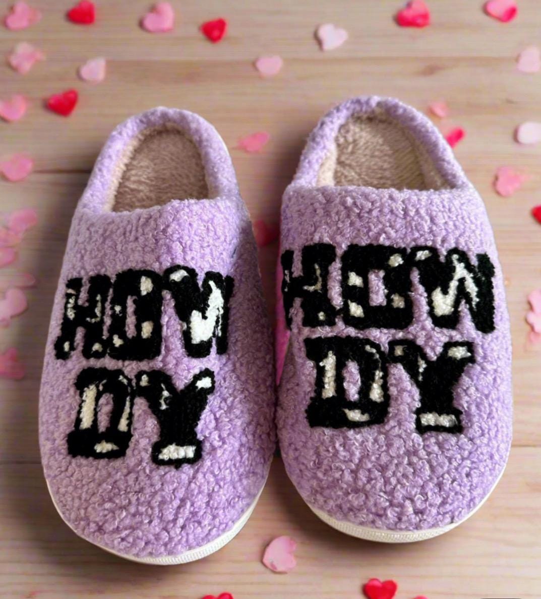 Howdy Cowgirl Slippers, Western Howdy Slippers