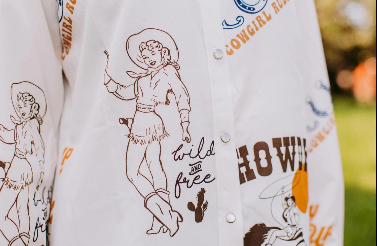 Western Button Up Shirt, COWGIRL Shirt