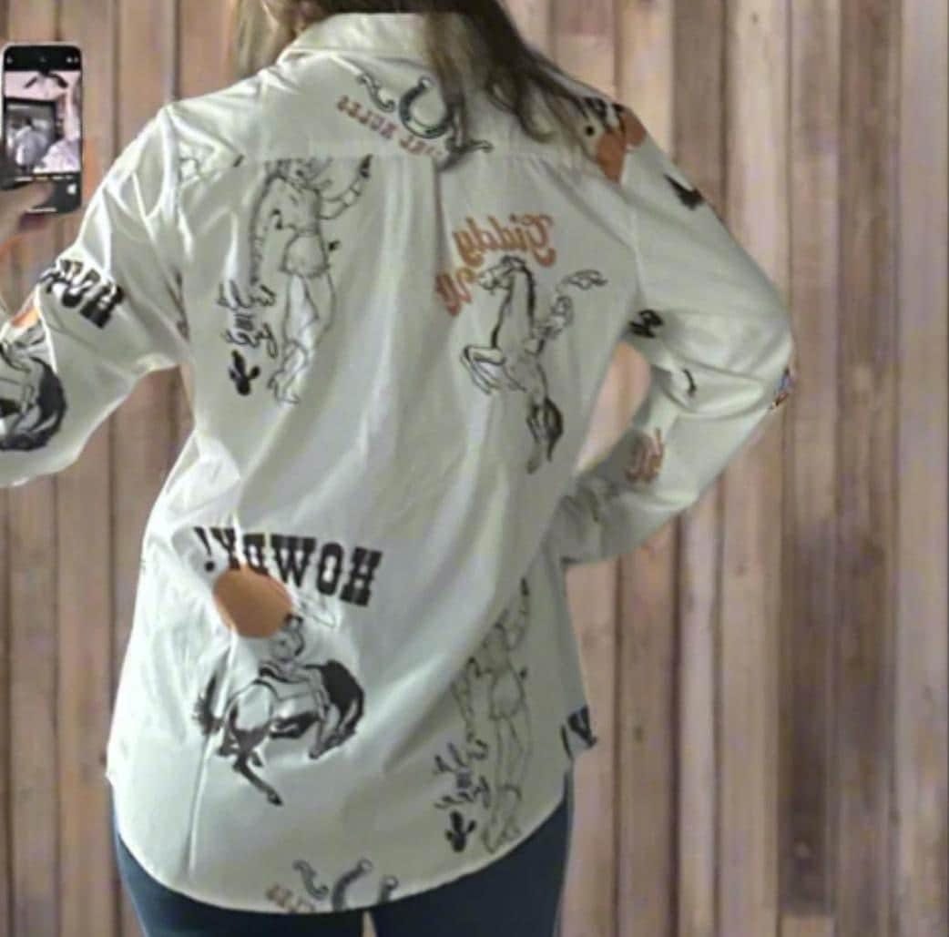 Western Button Up Shirt, COWGIRL Shirt