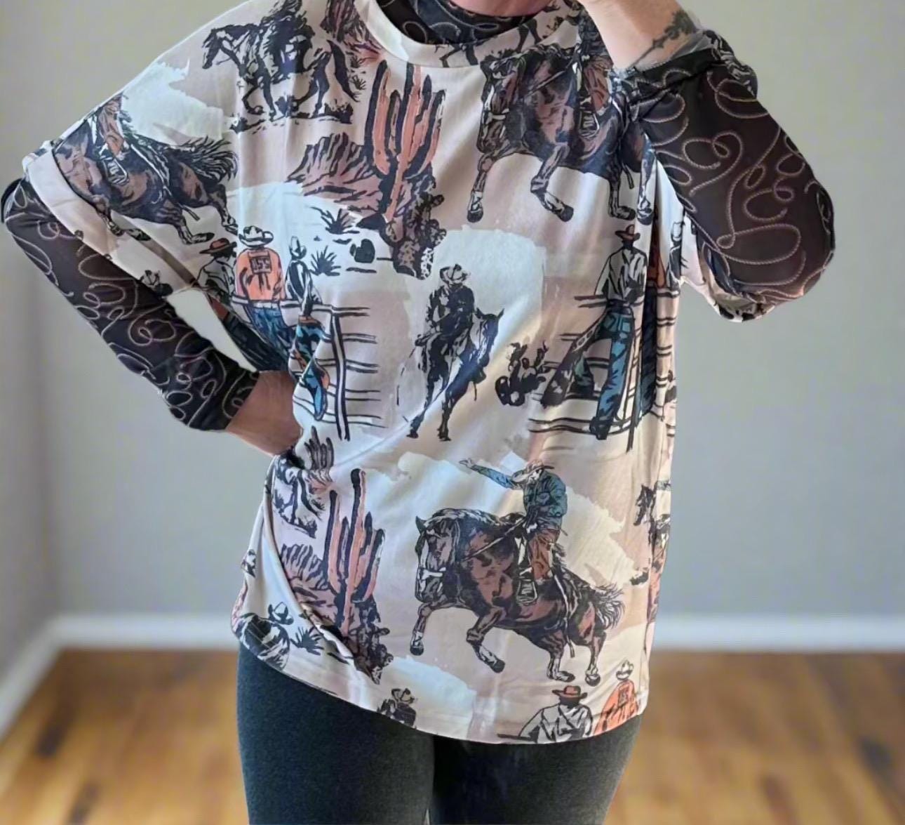 Rodeo Shirt, Western SHEER Shirt