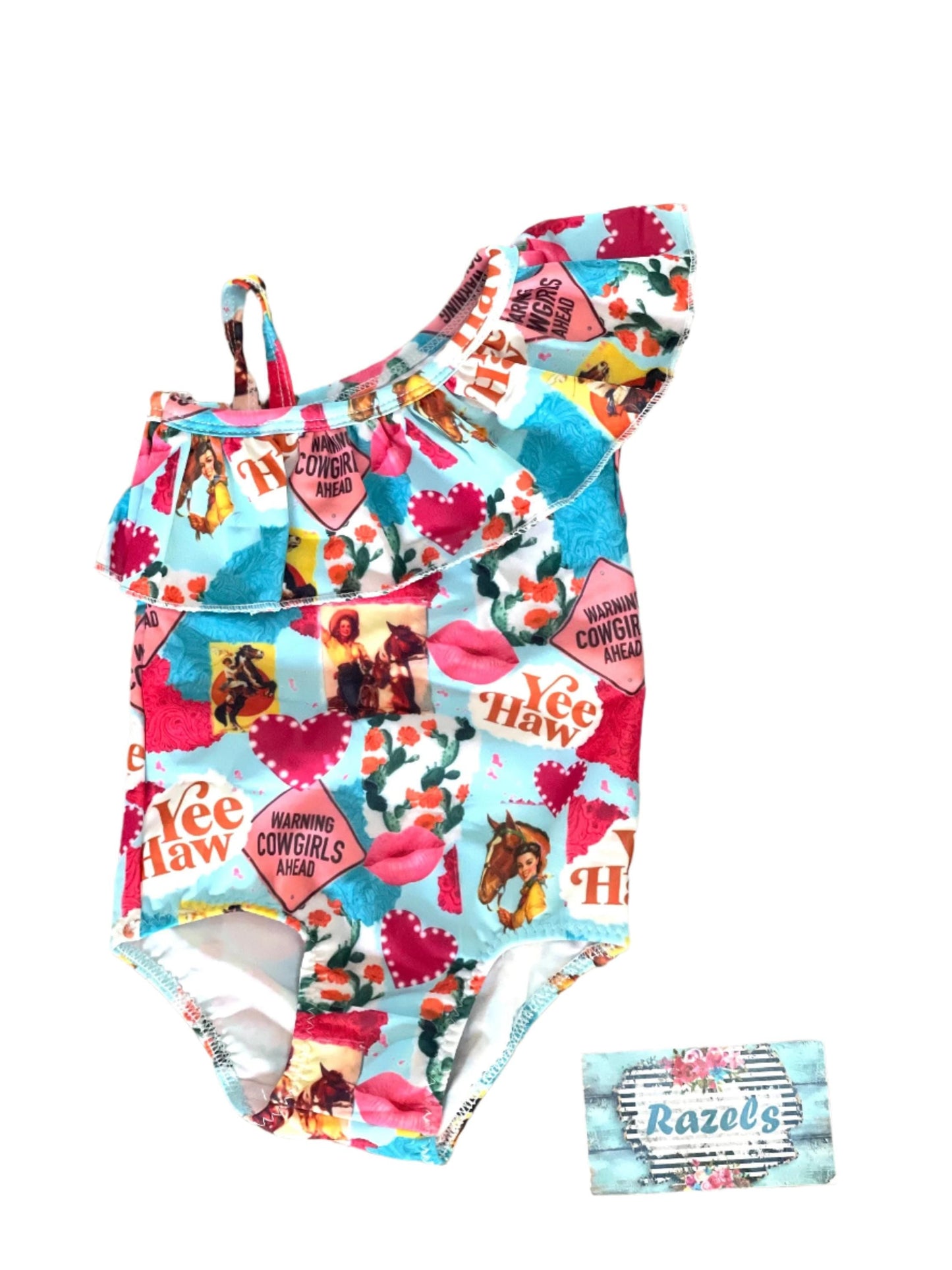 Cowgirl Bathing Suit, Western One Piece Swimsuit