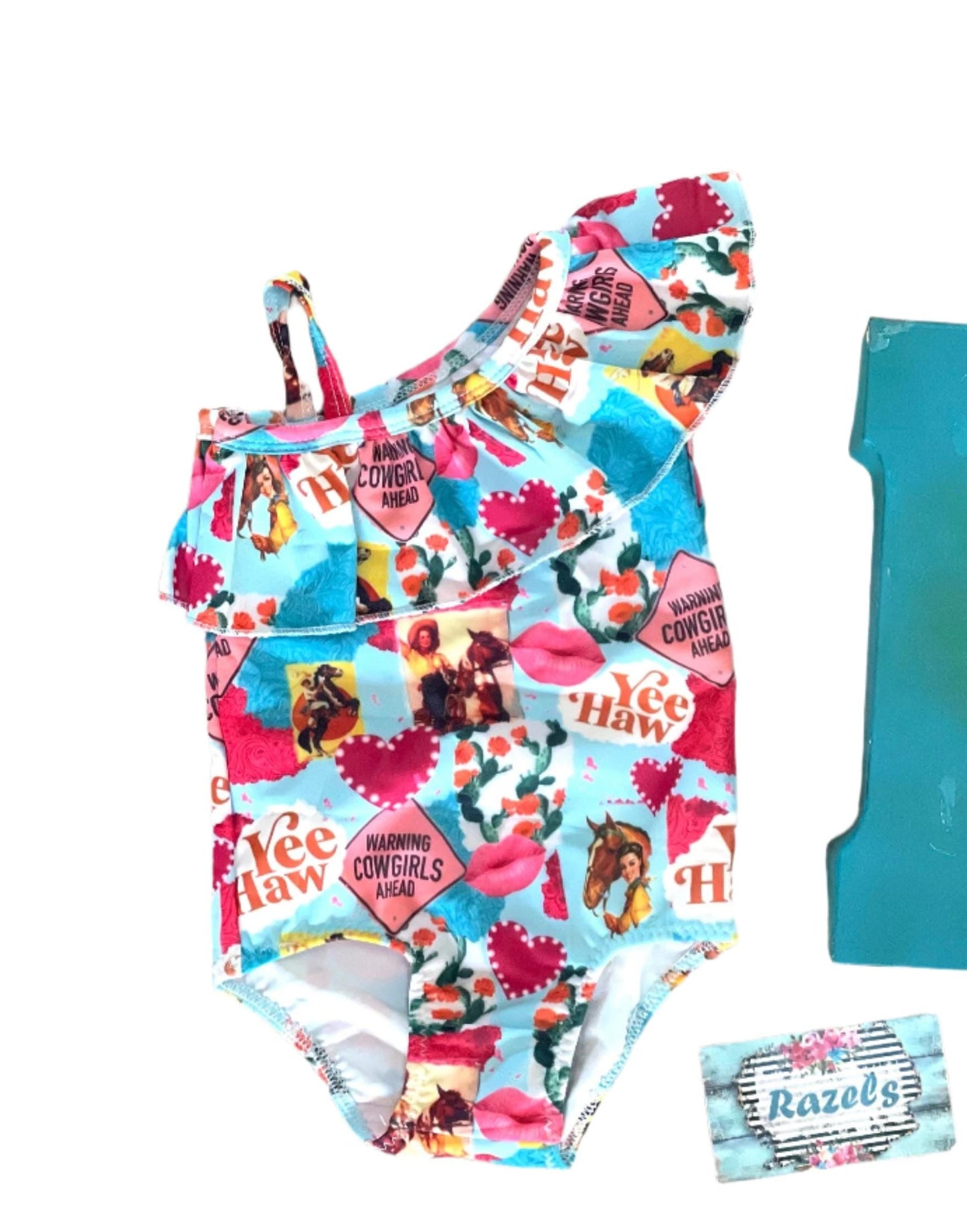 Cowgirl Bathing Suit, Western One Piece Swimsuit