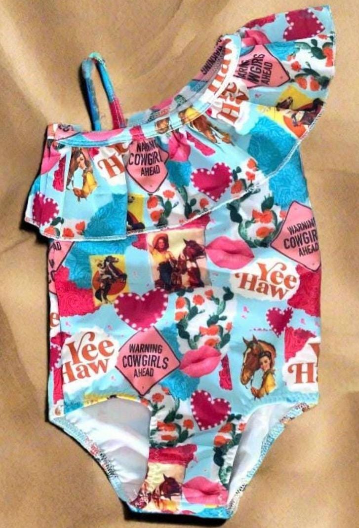 Cowgirl Bathing Suit, Western One Piece Swimsuit