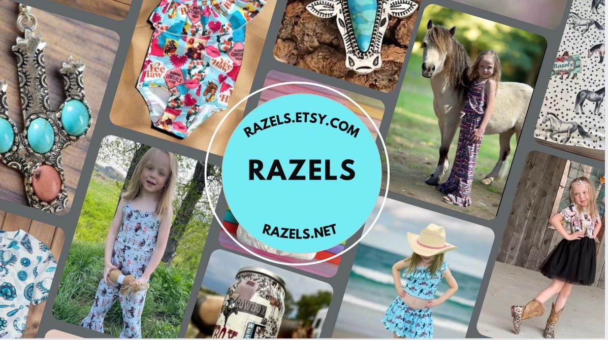 Matching Kids Swimsuits, Western Black and White Swimsuits