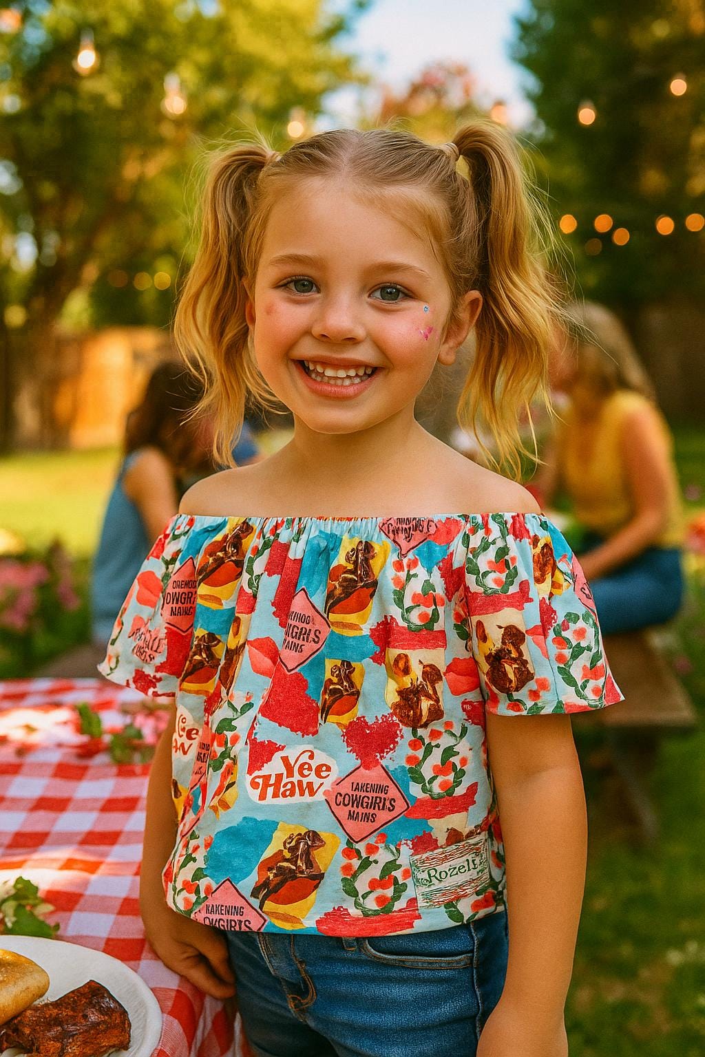 Girls Summer Cowgirl Shirt, Yeehaw Shirt
