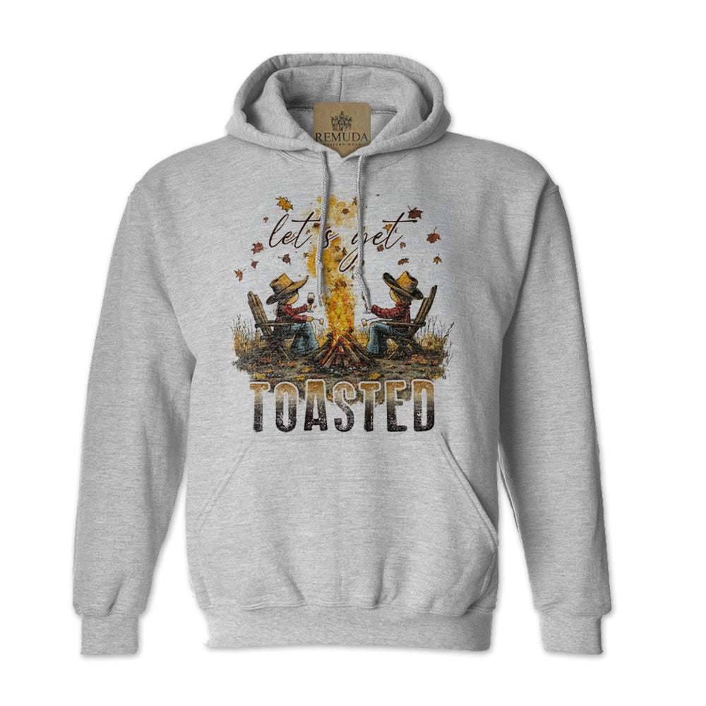 Lets Get Toasted - Adult Unisex Western Pullover Hoodie