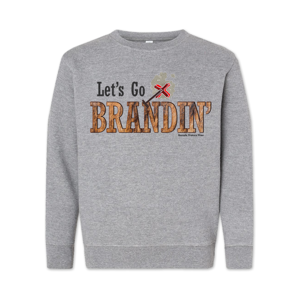 LET'S GO BRANDIN' Youth Western Sweatshirt