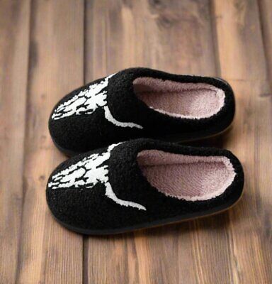 SKULL SLIPPERS, Longhorn Skull, Cow Slippers