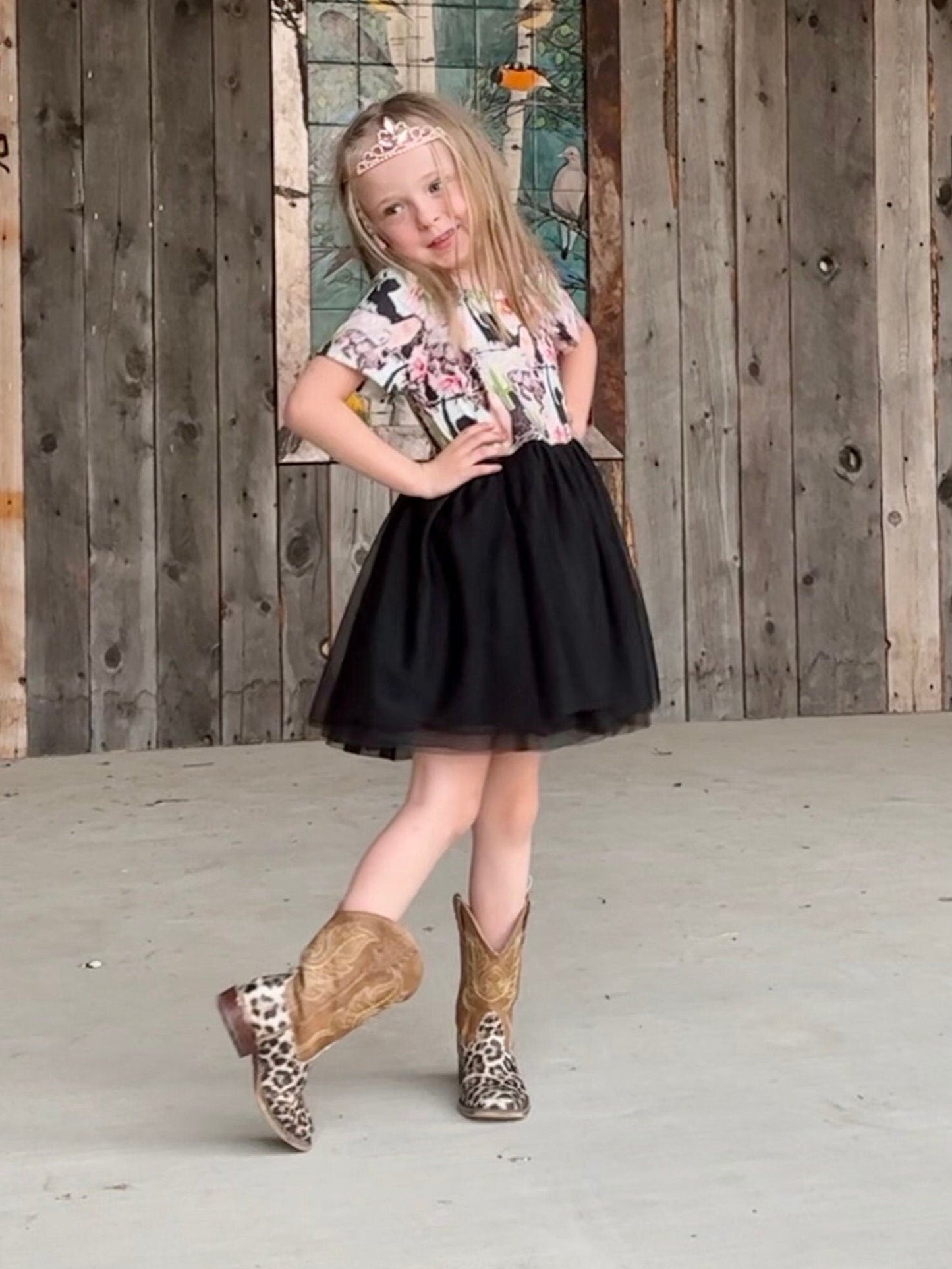 Western Party Dress for Girls, TUTU Cowgirl Outfit