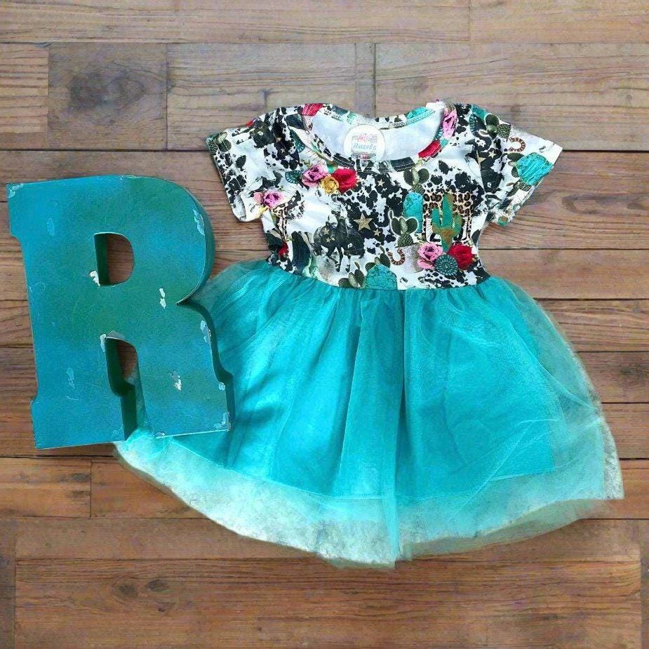 Western Party Dress for Girls, TUTU Cowgirl Outfit