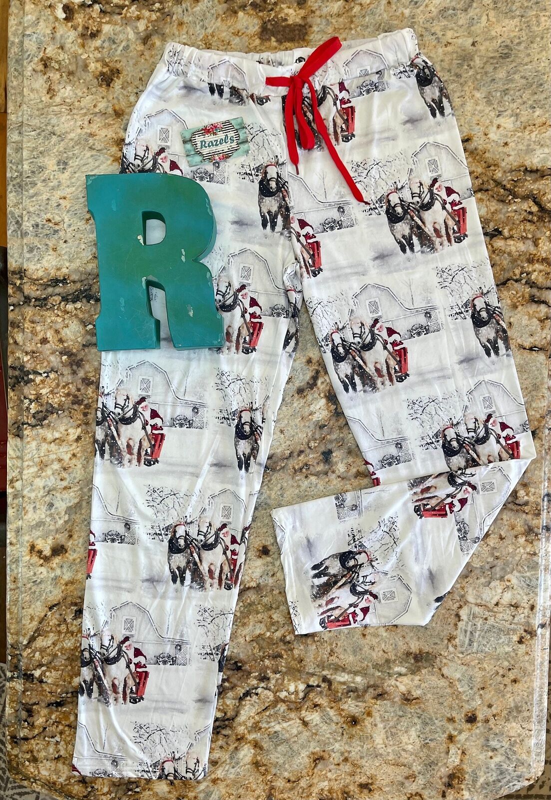 White Christmas Pajamas, Western Christmas Sleigh Ride