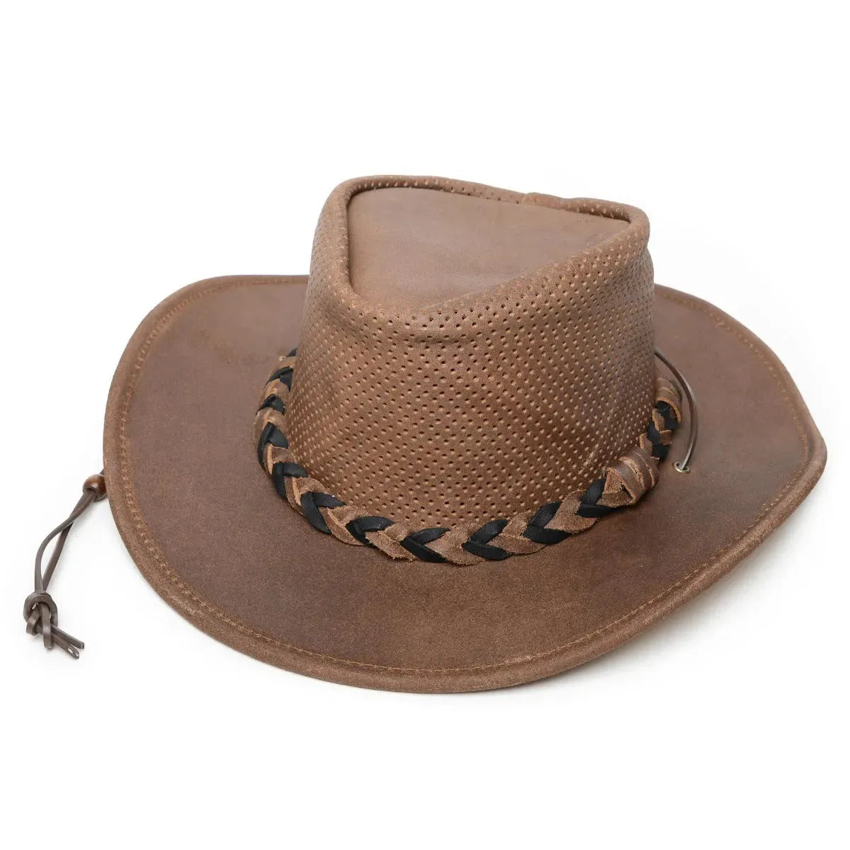 Minnetonka Airflow "Fold Up" Outback - Leather Australian Hat