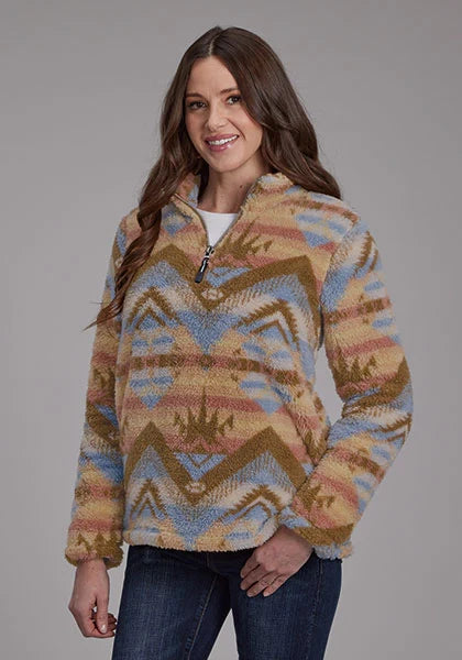Roper 2260 Aztec (Brown) - Women's Fleece Pullover