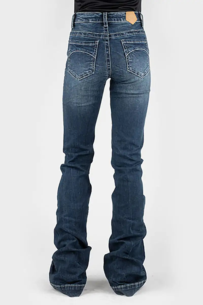 Tin Haul 595 Libby Fit Half Moon Pocket ( Denim Dark Wash )- Women's Jeans