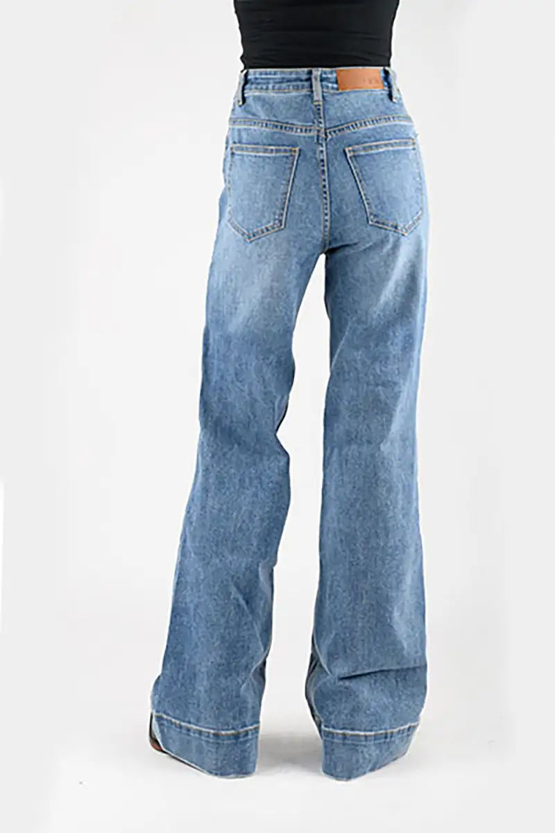 Tin Haul 870 Claire Wide Leg ( Denim Light Wash )- Women's Jeans