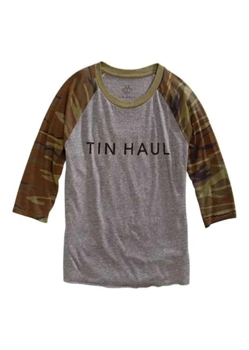 Tin Haul Script Screen Print (Green) - Men's Shirt